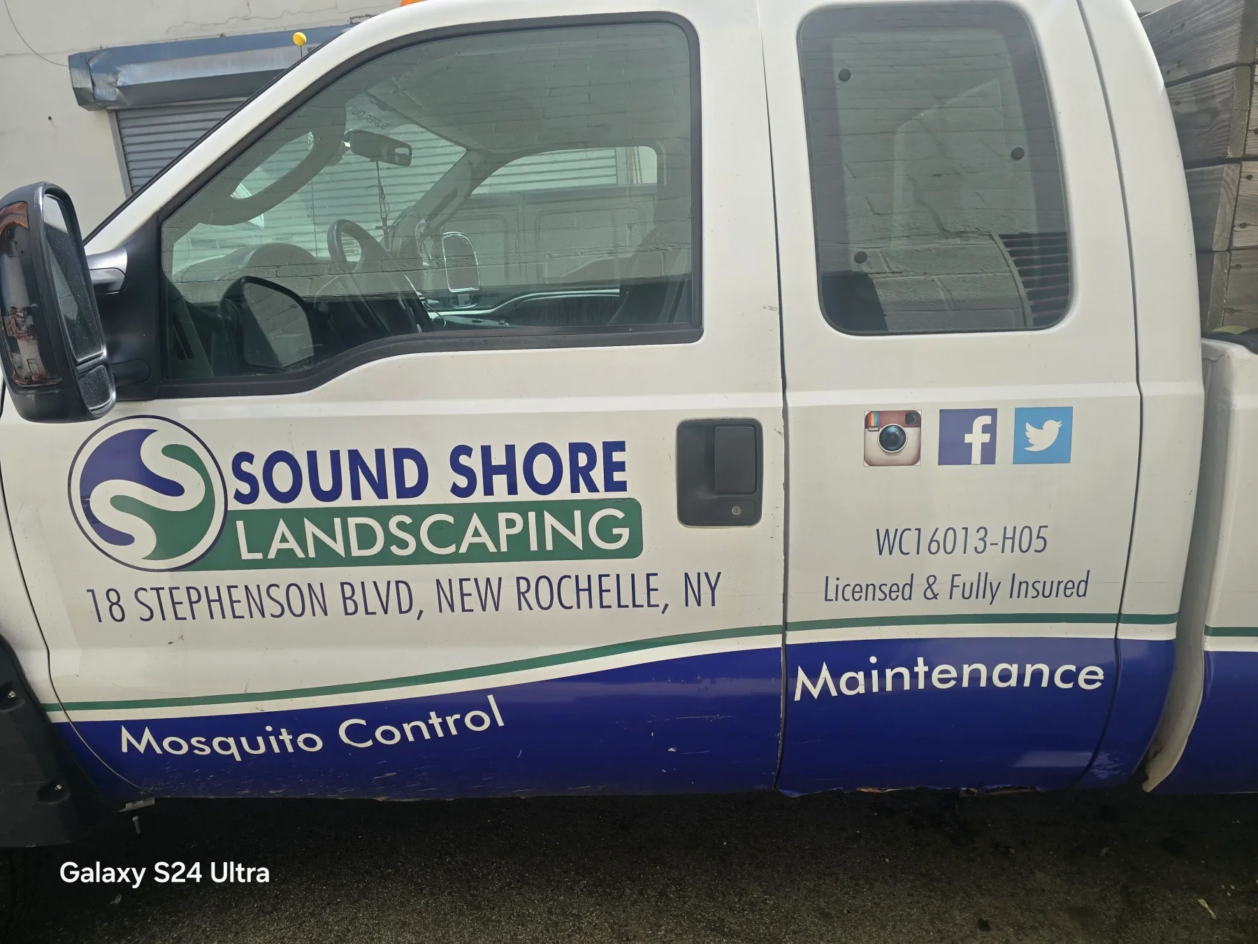 Sound Shore Landscaping service vehicle